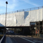 Echafaudage suspendu Pont Magny