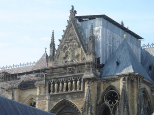 Echafaudage parapluie Cathédrale de Reims